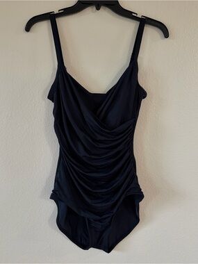 Vintage y2k Jantzen black  One-Piece Swimsuit